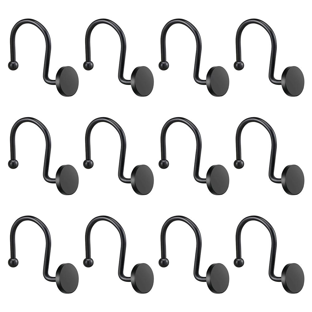 Decorative Shower Rings Rust-proof Hooks Bathroom Decor Heavy Duty Hooks High-strength Structure Hassle-free Operation