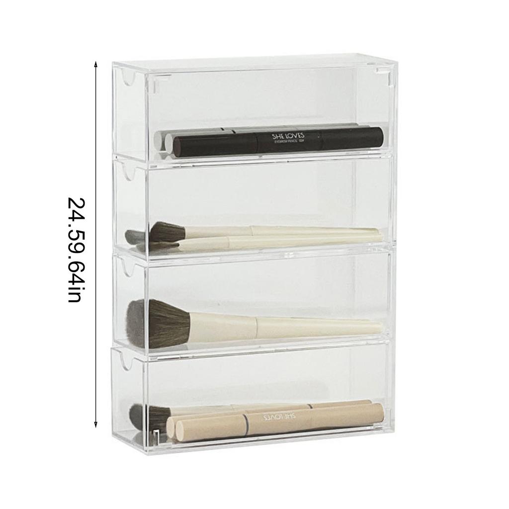 Drawer Style Transparent Jewelry Box Large Capacity Ring Earring Necklace Acrylic Jewelry Sorting Box Bedroom Jewelry Organizer