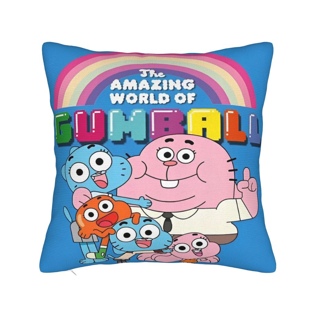 The Amazing World Of Gumballs Printed Pillowcase Cushion Cover  Throw Pillow Cover New Style Bed Decoration Zippered Multi Size