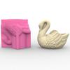 Stylish Cygnus Shaped Sturdy Silicone Mould for Craft Supplies Flower Pots and Pen Holders from Resin Decoration