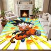 Tapete Dragon Ball Capacho para Sala de Estar ou Quarto Tapete Protetor Sob Cadeira Decoração de Escritório Presente de Natal Presente de Aniversário