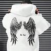 Herren Herbst und Winter Neue Mode Flügelbedruckter Hoodie Hohe Qualität Herren Lässige Street Sport- und Fitnessbekleidung Y2k Oberteile