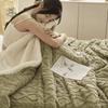 Multi Functional 180*200cm Double Layer Fleece Blanket Thickened 3D Jacquard Throw Blanket Soft Comfortable Plush Blanket Winter