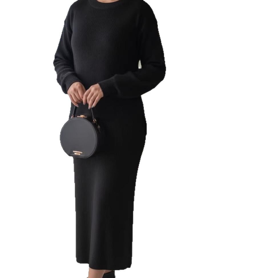 Autumn 2026 Women's Knit Sweater - Round Neck, Long Sleeve Fashion.