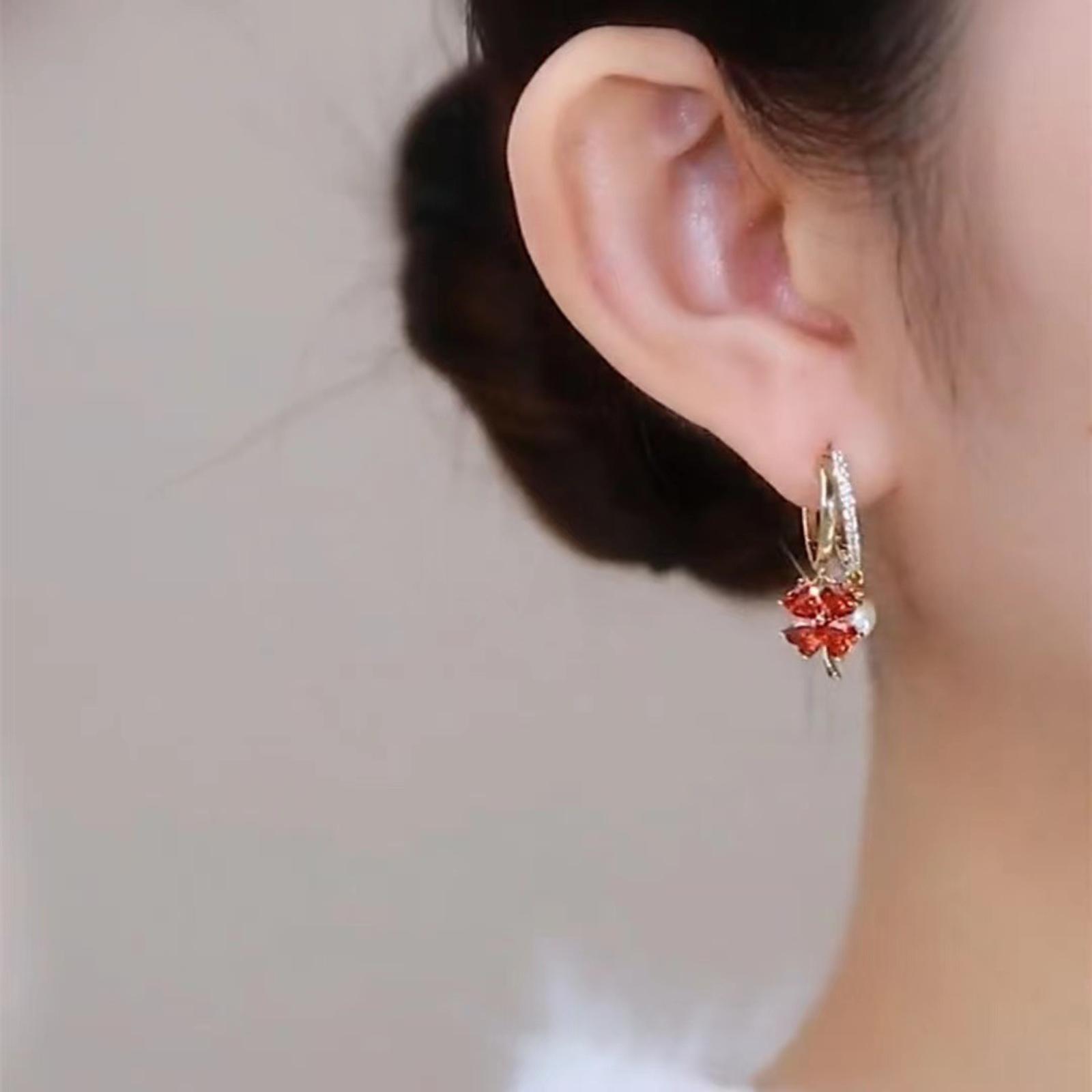 Женские серьги, Модные и универсальные сверкающие серьги с бриллиантами One Size