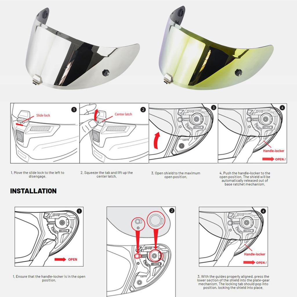 Visiera per casco da moto Scudo facciale per casco da moto Accessori per casco Sostituzione per casco HJC RPHA11 RPHA70