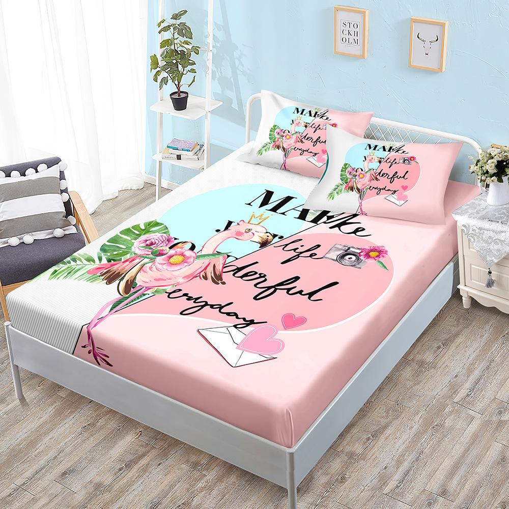 Animal Mattress Three-Piece Set, Bedspread, Pillowcase, Mattress Protective Cover, Dust-Proof And Non-Slip.