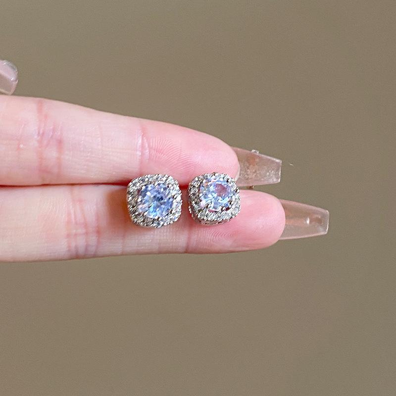 Women's 2024 Crystal Zircon Stud Earrings: Unique Dangle Style