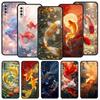 Goldfish Swimming Phone Case for Samsung Galaxy A56 A36 A26 A16 A34 A24 A42 A22 A20 A12 A40 A30 A10 5G Soft TPU Cover Shell Bags