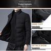 Hengyuanxiang Men's Stand-Collar Padded Winter Jacket
