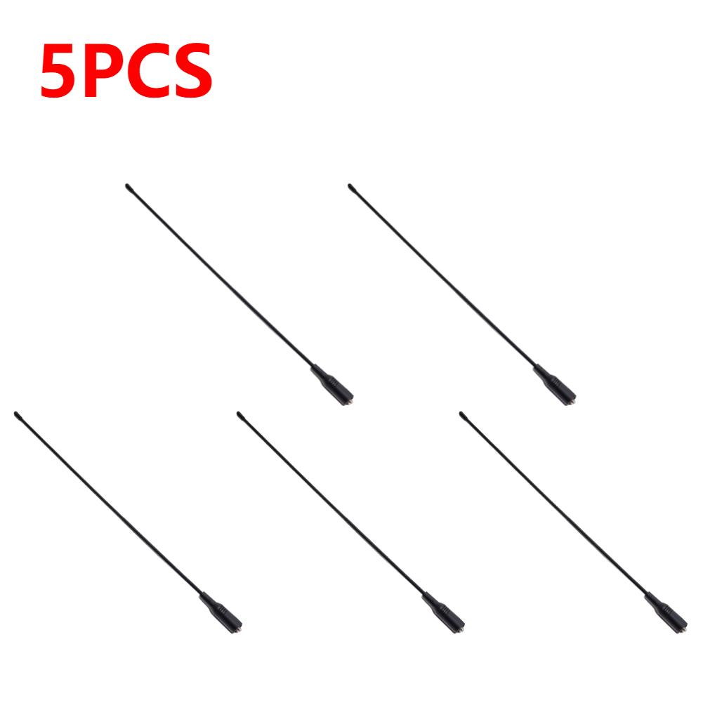 NA-771 Walkie-Talkie Antenna VHF UHF SMA Female Walkie Talkie UHF Flexible Antenna Dual Wide Band for Baofeng UV 5R UV-B5 BF-V8