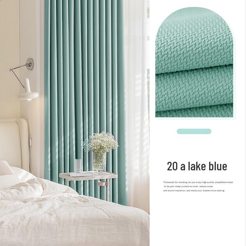 Dolly Blackout Jacquard Curtains: Double-Sided Cotton Linen, Thermal Insulation, Customizable for Living Room & Bedroom