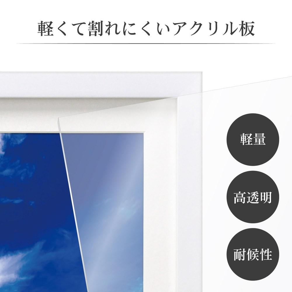 Hakuba Frame MM-01 A3 Wooden Frame with Acrylic Plate White FWMM01-WTA3