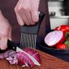 1PCS Stainless Steel Onion Holder Slicer, 2PCS Finger Guard, Holder Slicer for Vegetables, Tomato, Lemon, Meat