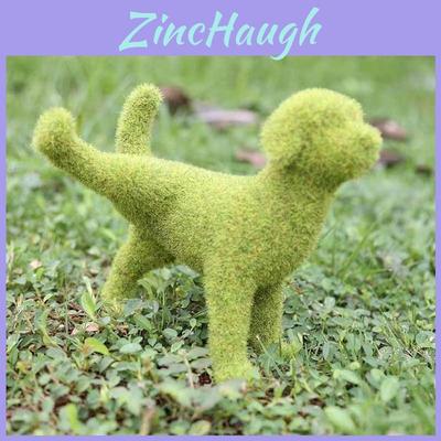 Garden Resin Dog Figurine For Outdoor Patio And Balcony Decor