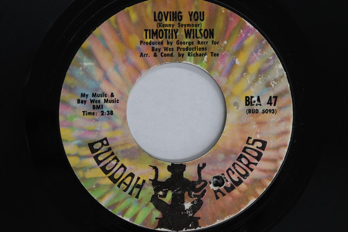 

7-дюймовая пластинка TIMOTHY WILSON - Loving You / Pigtails BDA47 BUDDAH RECORDS 1968 США Соул/Фанк Б/У