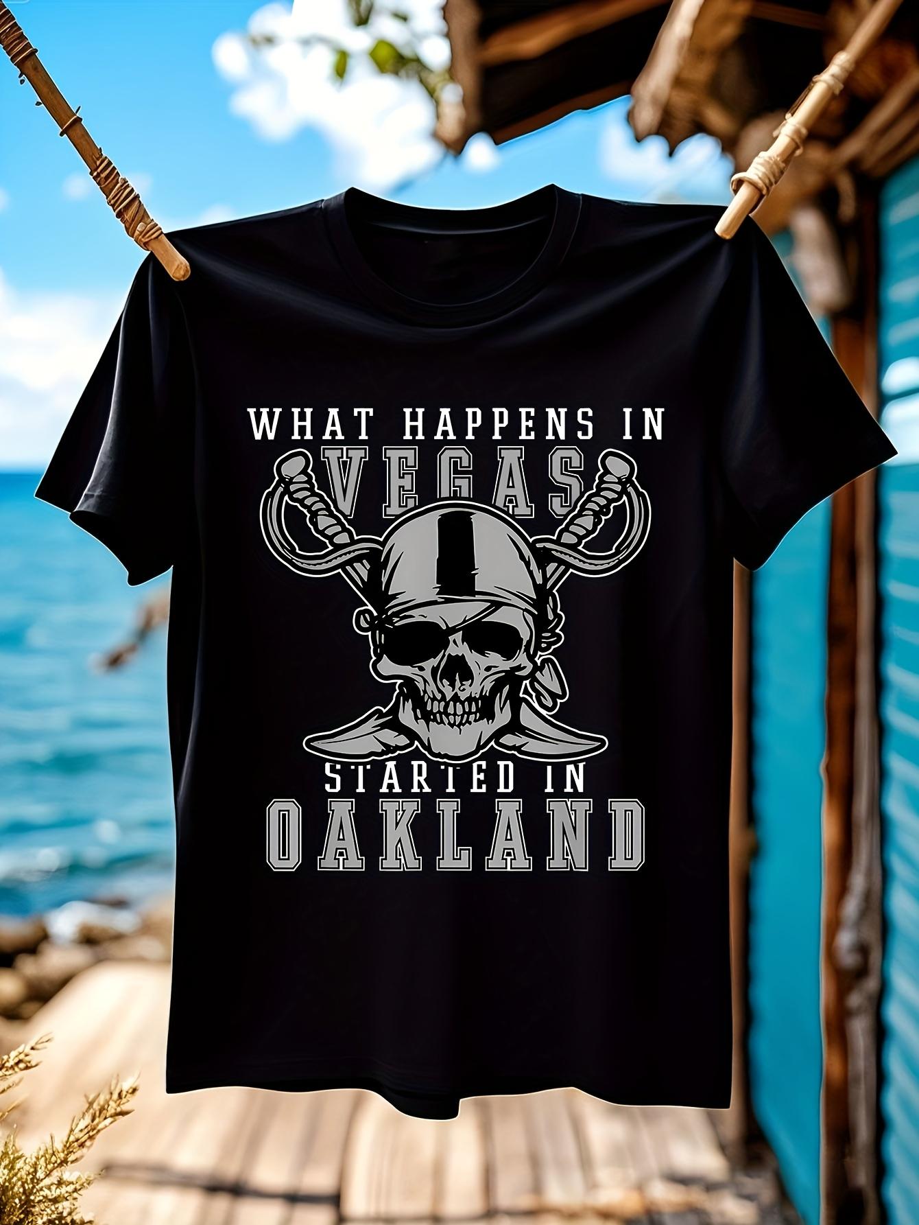 Vintage Tshirt Vintage Vegas Oakland Pirate Graphic Tshir... S