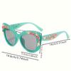 1 Stück-Rose Ausgefallene Dekorative Brille Mode Retro Design Blumen Sonnenbrille Damen Vintage Metall Rosa Flores Katzenauge Sonnenbrillen
