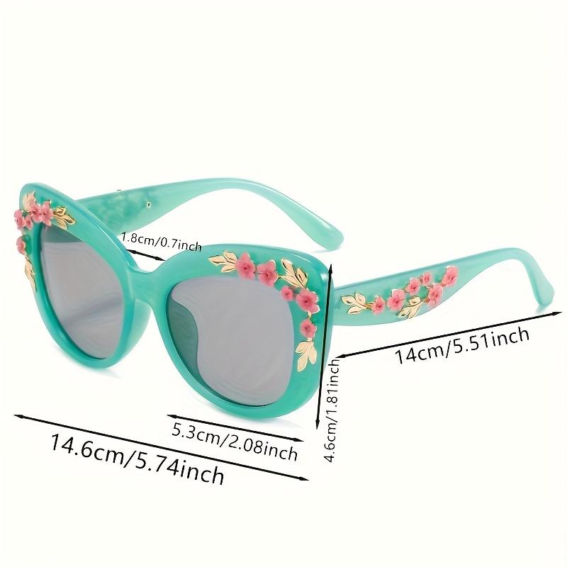 1 Stück-Rose Ausgefallene Dekorative Brille Mode Retro Design Blumen Sonnenbrille Damen Vintage Metall Rosa Flores Katzenauge Sonnenbrillen