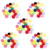 500pcs 25mm Colorful Plush Ball Toy Elastic Plush Ball Creative Manual DIY Hat Scarf Accessories for Kids (Mixed Color)