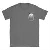 Cute Bubu in pocket T Shirt for Unisex Pure Cotton Vintage TShirt Round Neck  Tee Shirt Short Sleeve Tops 4XL 5XL