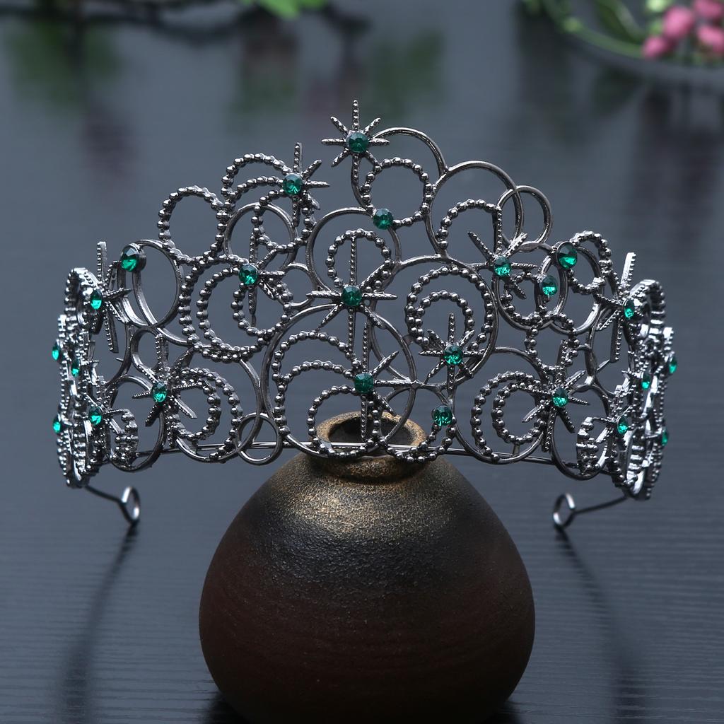 Evil Bubble Witch Crown Cosplay Dress Up Fantasia Headwear Disguise Costume Girl Halloween Carnival Accessories