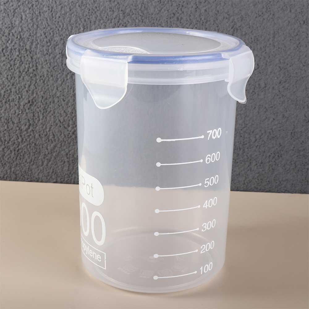 Moisture Proof Transparent  Food Sealed Jars PP Plastic Food Airtight Jar  Flour
