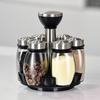 Single Bottle Glass Jar And Spices Jar Set Rack Glass Seasoning Sugar Pepper Bottles Salt Shakers Holder Kitchen Storage Rack