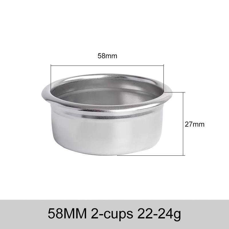 

Кошик для кавового фільтра 51мм 54мм 58ММ Нержавіюча сталь Заміна для бездонного портафільтра Інструменти для еспресо Аксесуари бариста