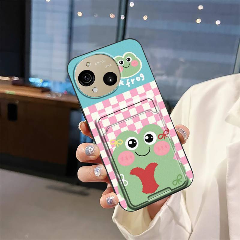 Cartoon Durable Phone Case For Sharp Aquos R10/SH-51F Shockproof Soft case Fashion Design Card sleeve Anti-knock Cute