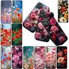 Casing for Samsung Galaxy S20 S22 S21 FE Ultra Plus A07 A17 A15 A16 A25 A57 A37 Phone Cover Protective Case Poppy Flower Bloom