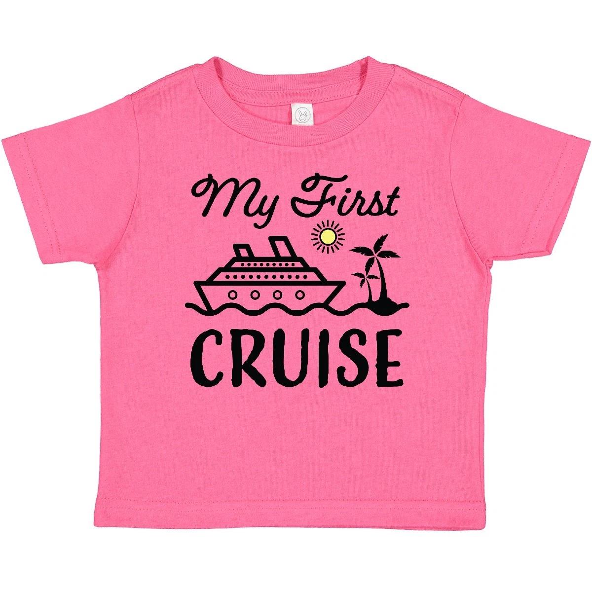 Inktastic My First Cruise With Cruise Ship And Palm Trees Baby T-Shirt 1st Sun 100