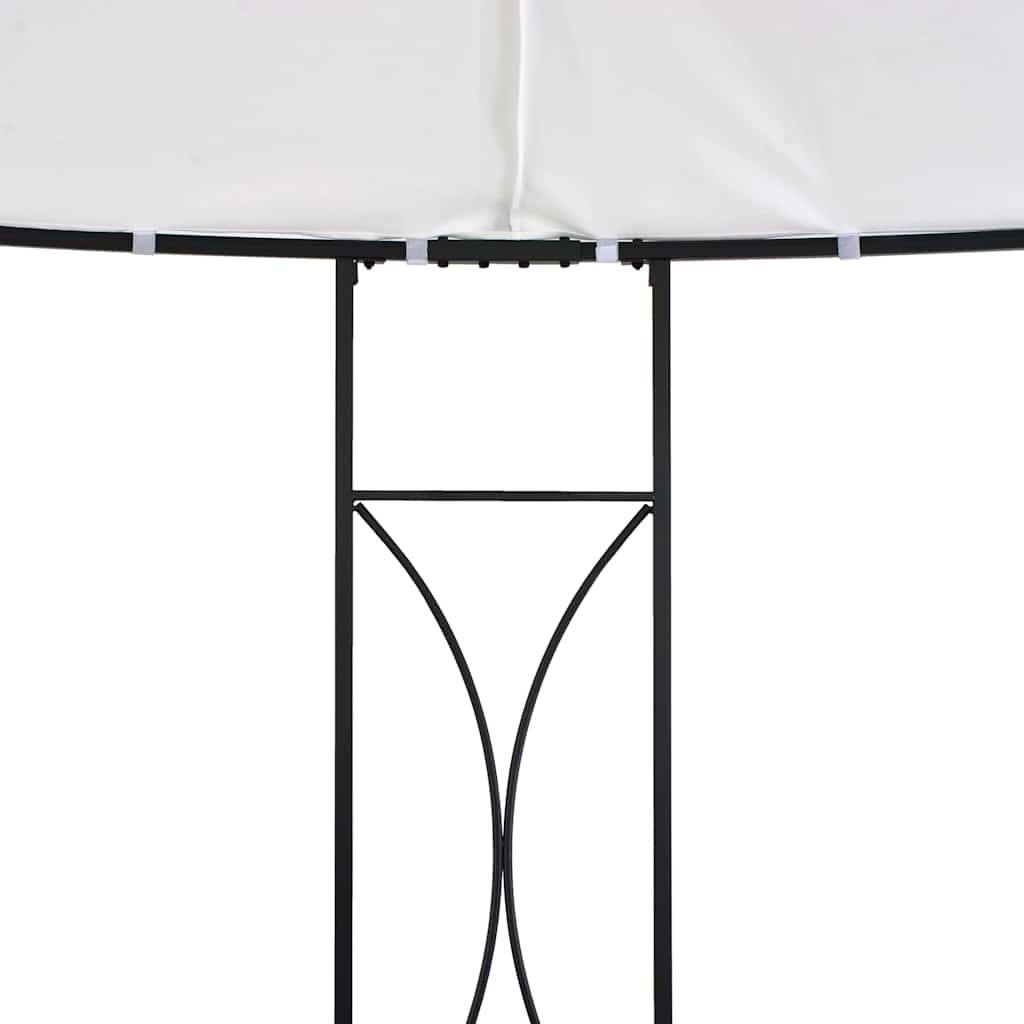vidaXL Pavillon 300 x 290 cm Weiß Rund