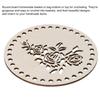4pcs Circle Wooden Crochet Bag Bottom Crochet Basket Base Unfinished Wood for DIY Craft Basket Crochet Bags Weaving Base 5.5"