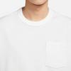 Nike Solid Color Pocket Crew Neck Loose Short Sleeve Drop Shoulder T-Shirt Men Tops White DQ9296-100