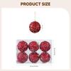 6x Christmas Balls Christmas Tree Decorations with Hanging Rope Hanging Ornaments for Engagements Wedding