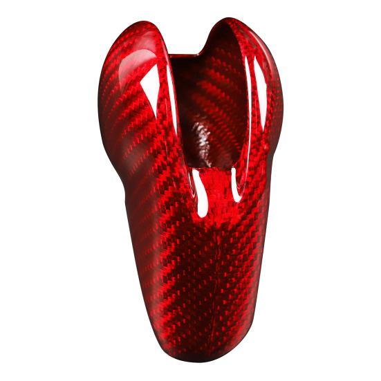 

Ручка переключения передач, модифицированная компактная красная отделка против царапин, внутренняя крышка из углеродного волокна для салона автомобиля