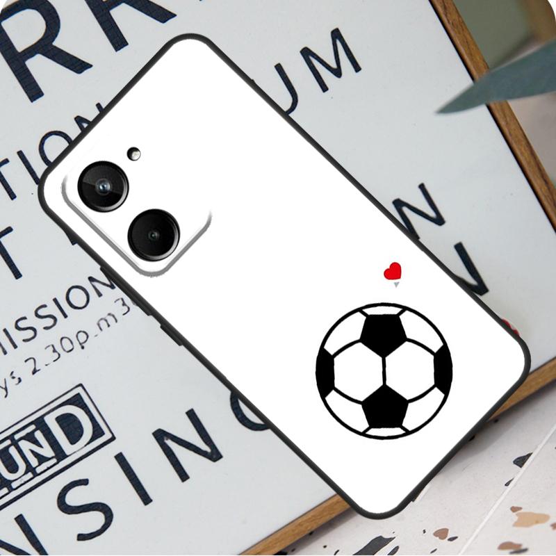 Football Soccer Ball For Realme C31 C33 C35 C51 C53 C55 C67 GT5 GT Neo 6 9 10 11 12 Pro Plus C21Y C25s C30 Case