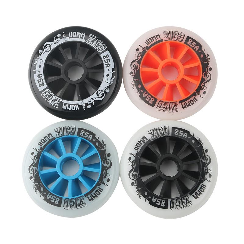 Roller Skates, Speed Skating Wheels, Street Brush Wheels, Racing Big Cake Wheels 90/100/110MM High Elasticity and High Wear Resistance 85A