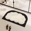 ins wind arched bathroom floor mat small size diatom mud absorbent mat bathroom entry quick drying non-slip foot mat
