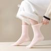 Women's Autumn and Winter Fleece and Thickened Warm Fleece Postpartum Socks, Simple and Versatile Sleep Socks, Pile Socks