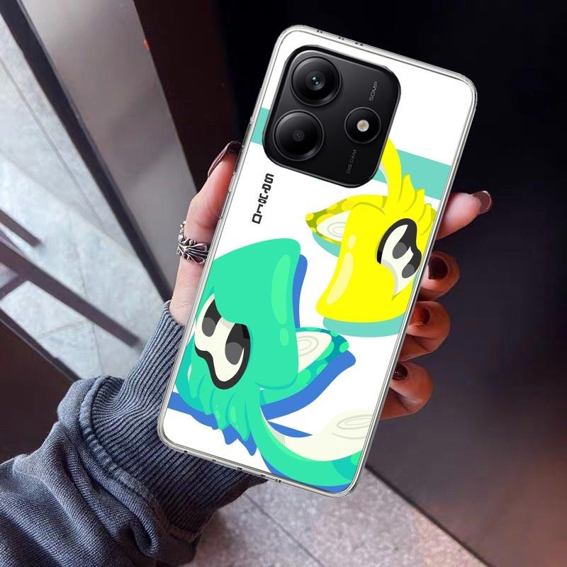 Game S-Splatoons Phone Case For Xiaomi Redmi Note 10 11 12 13 14 15 Pro Plus 11S 12S 14S 11T 11E 10S Soft TPU Back Cover Redmi N