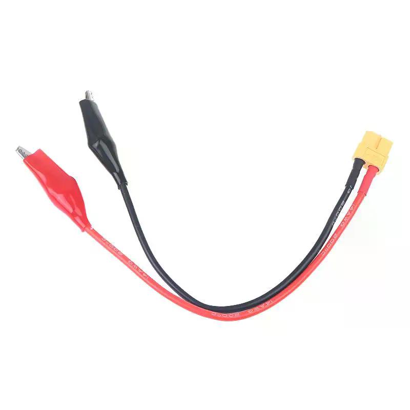 14AWG XT60 Connector Cable with Alligator Clips for SKYRC NC2500 Pro Motor Break-in Tool, Power Test Lead