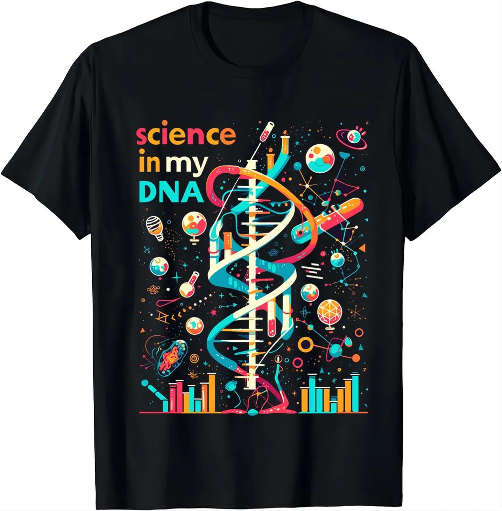 Science Is In My Genes Dna Bio Teacher Nerd Funny Science Tshirt Unisex Clothing Graphic T Shirts Camisetas