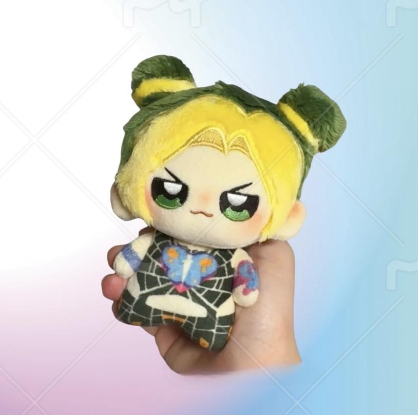 Peluche 10cm Anime Jojo Jolyne Cujoh Cotone Peluche Bambola Nunu - Regalo Sorpresa Perfetto Per Bambini Amici O Ciondolo Per Zaino