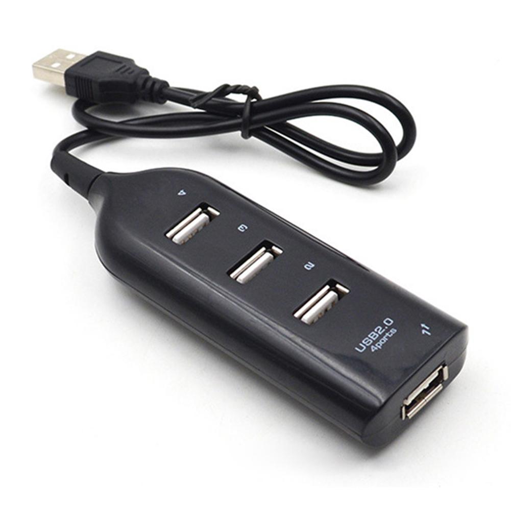 ABS High-Speed Electronic Charging Tool 4-Port USB 2.0 Distributor Desktop Computer Laptop Adapter Cable Electronic Componets
