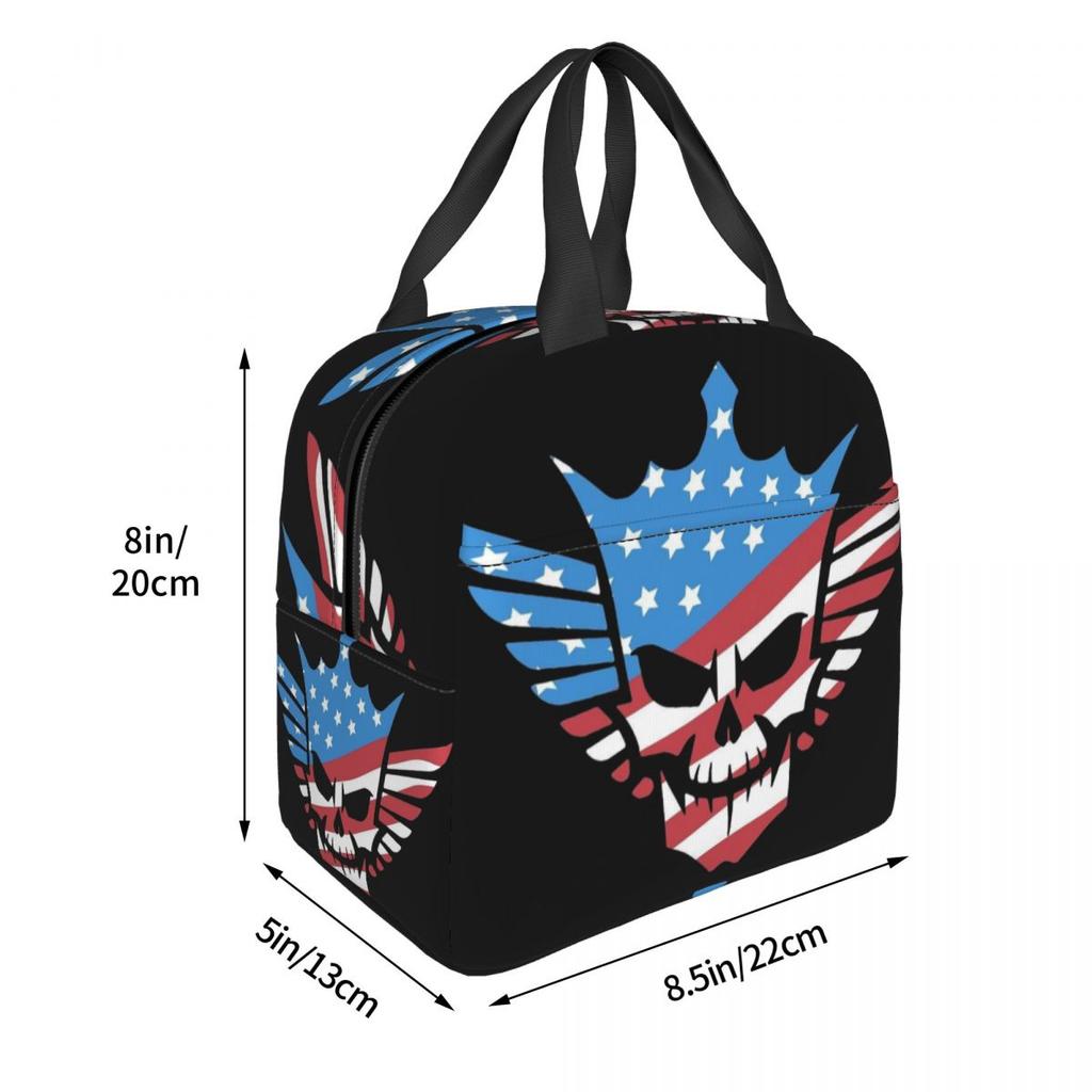 Cody Rhodes Wrestler Insulated Lunch Bag for Women Children Leakproof Food Boxes Thermal Lunch Box Tote