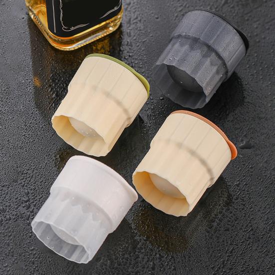 1/4Pcs Ice Mold Sphere Maker Stackable Easy Release Circle Ice Mold with Lids Large Spherical Ice Makers for Whiskey Cocktails Bourbon