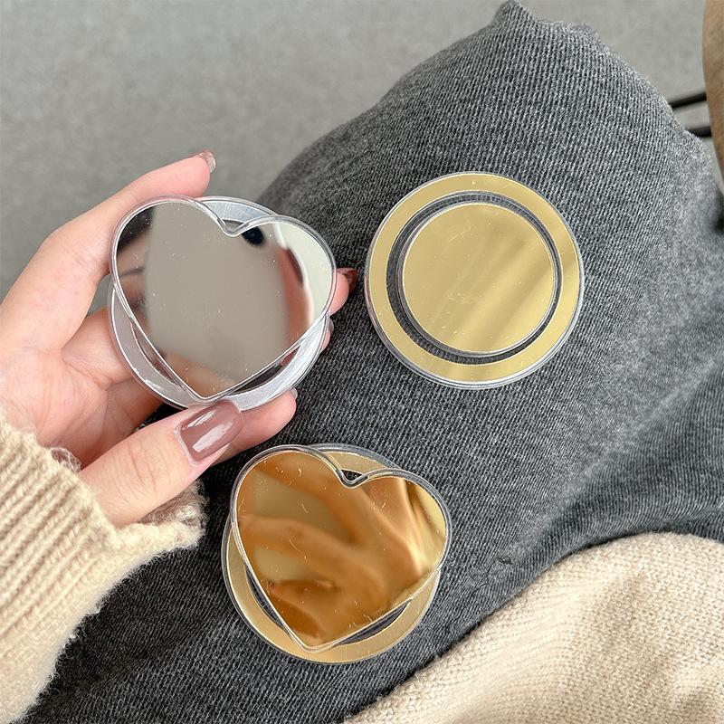 Mirror Phone Airbag Stand - Multi-Shape Makeup Mirror + Desktop Support All-in-One Accessory with Magnetic Design