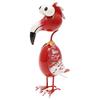 Metal Bird Sculptures for Outdoor Garden Decor Wide-Eyed Bird Standing Yard Statue Garden Art Lawn Ornaments for Patio Porch